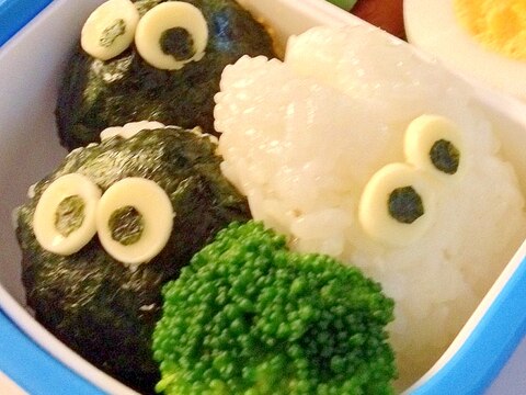 キャラ弁　小トトロとまっくろくろすけ弁当